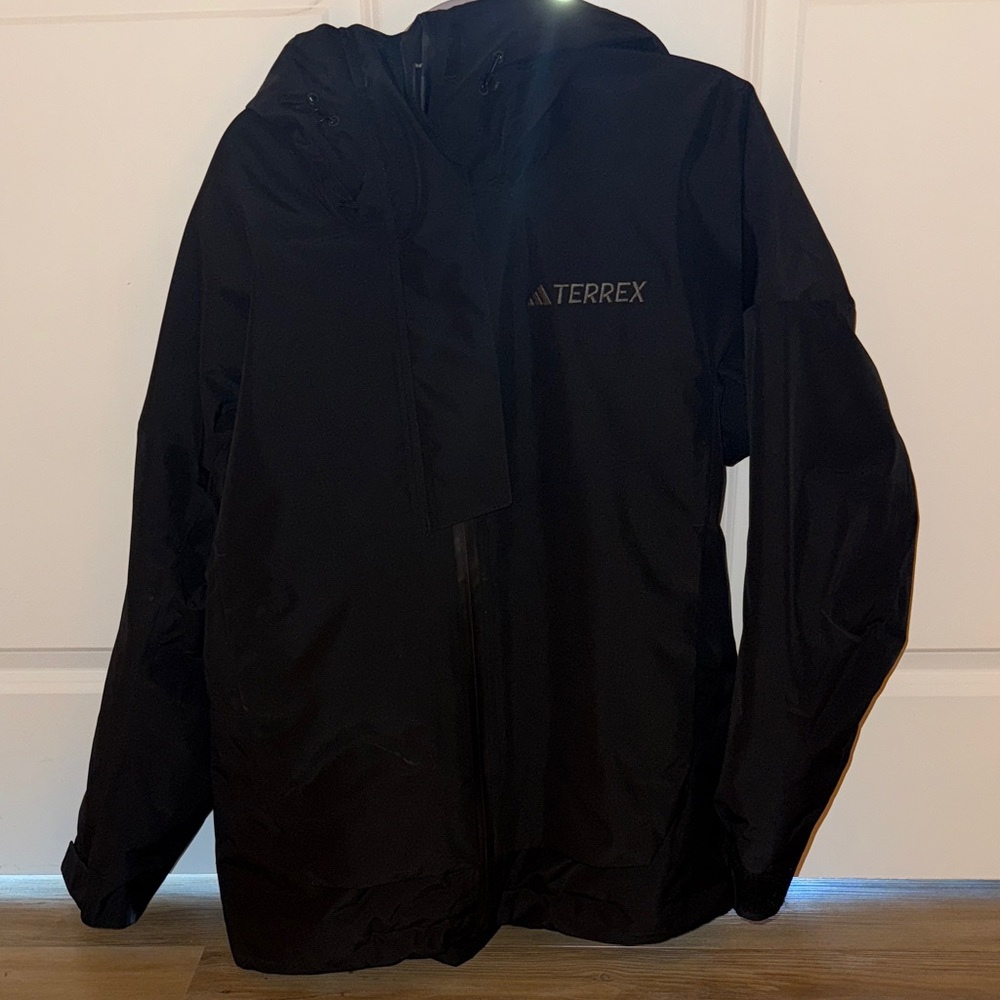 Black Waterproof ski shell Jacket